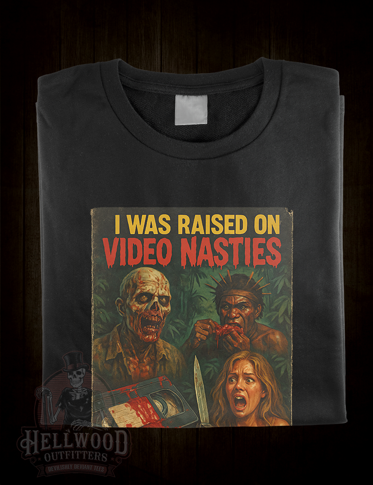 Underground horror video nasty tribute design
