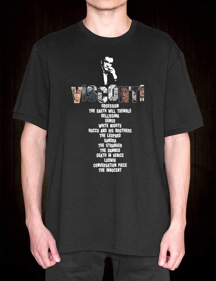 Italian neorealism and Visconti filmography graphic