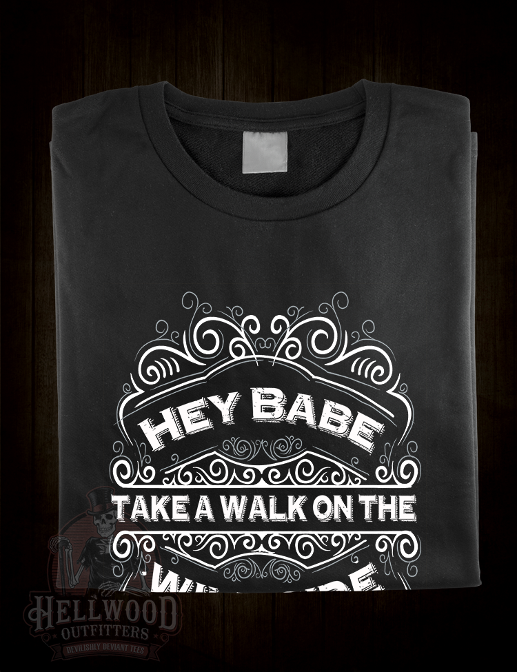 Lou Reed song lyric t-shirt design