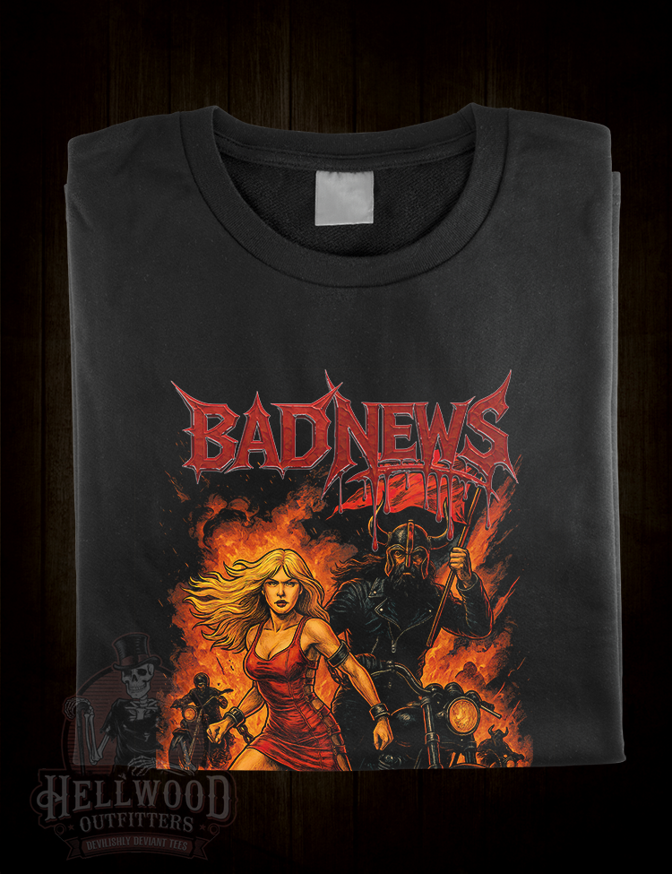 Rik Mayall and Ade Edmondson band parody tee