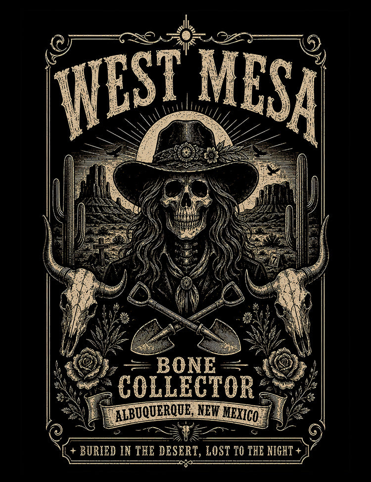 Albuquerque unsolved murders graphic T-shirt inspired by the West Mesa case