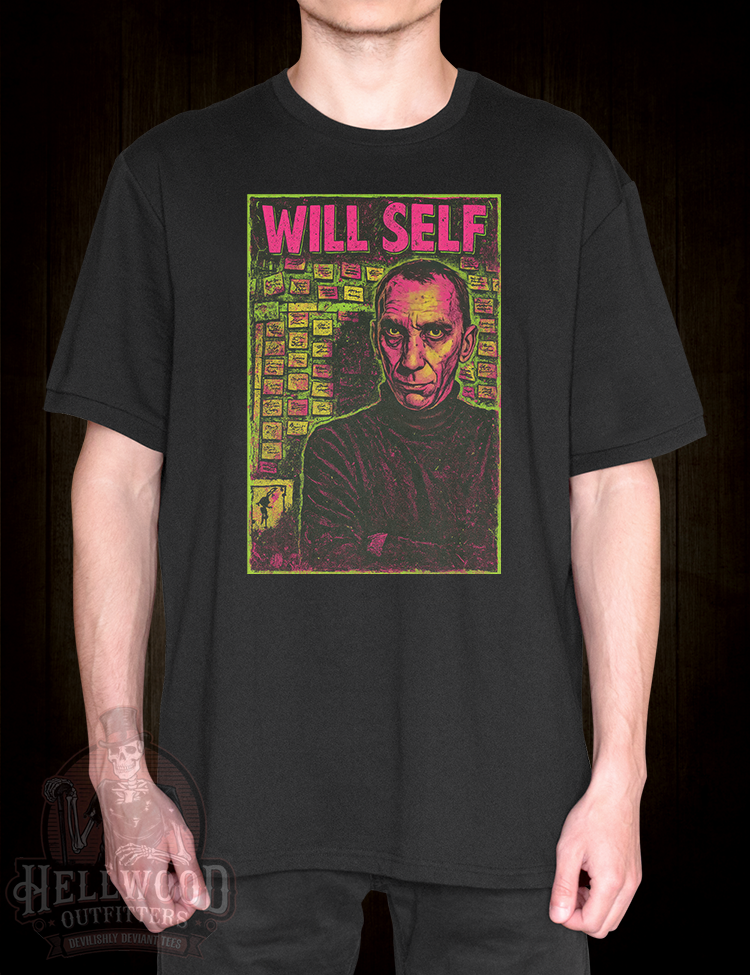 Contemporary English author Will Self shirt