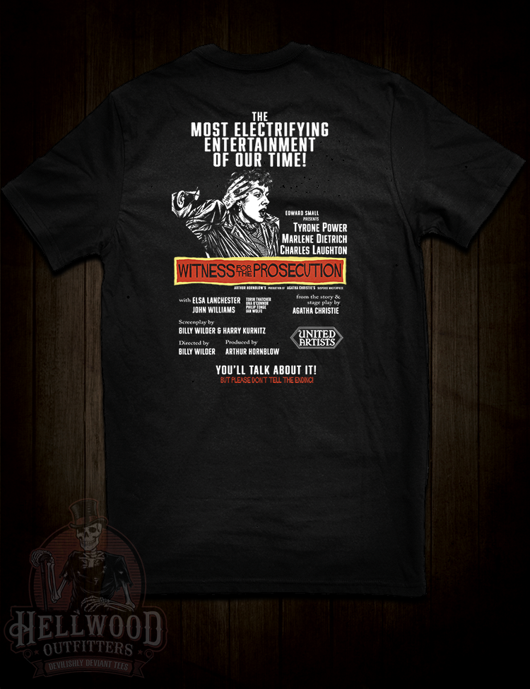 Classic courtroom thriller t-shirt with vintage illustration