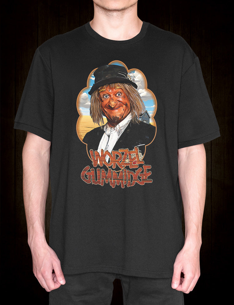 Vintage-inspired Worzel Gummidge T-Shirt with Jon Pertwee illustration