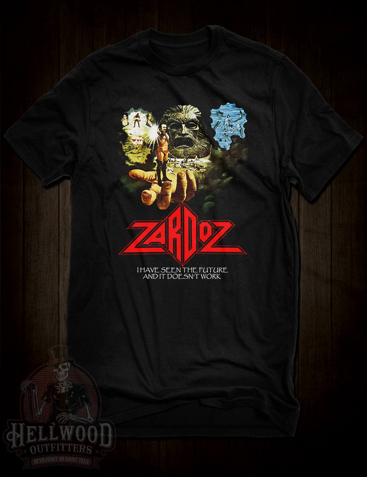 Zardoz T-Shirt – Cult Classic Sci-Fi Film Tribute – Hellwood