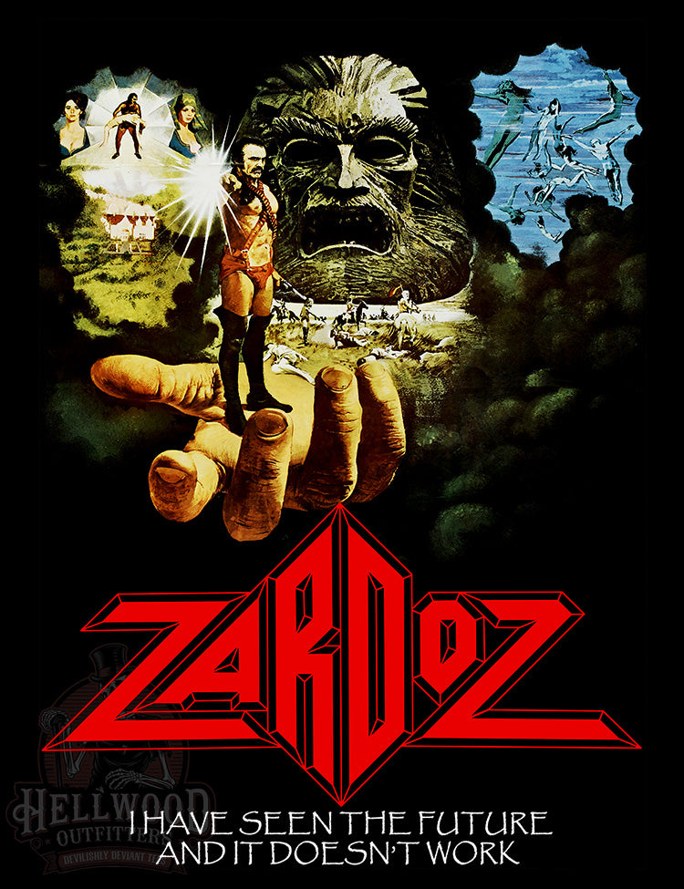 Dystopian future Zardoz Sean Connery tribute t-shirt