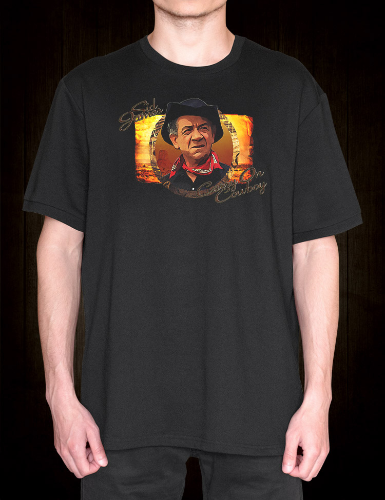 Sid James Carry On Cowboy T-Shirt - Hellwood Outfitters