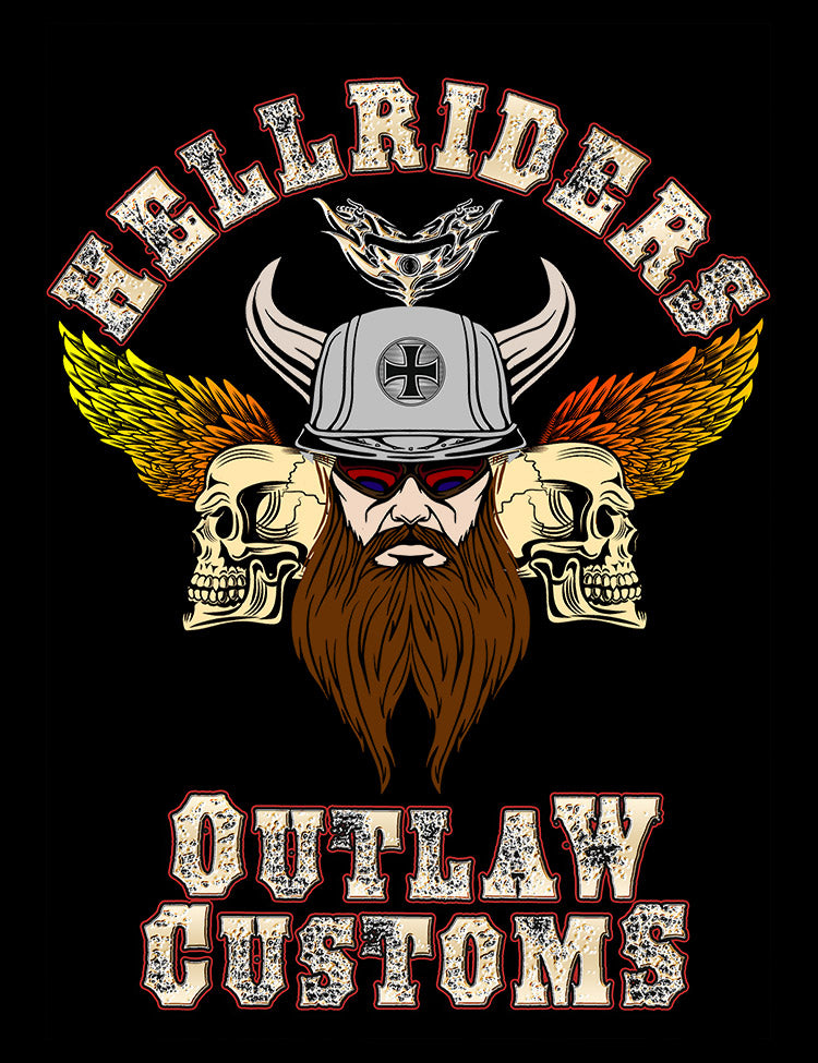 Hellriders Outlaw Customs T-Shirt - Hellwood Outfitters