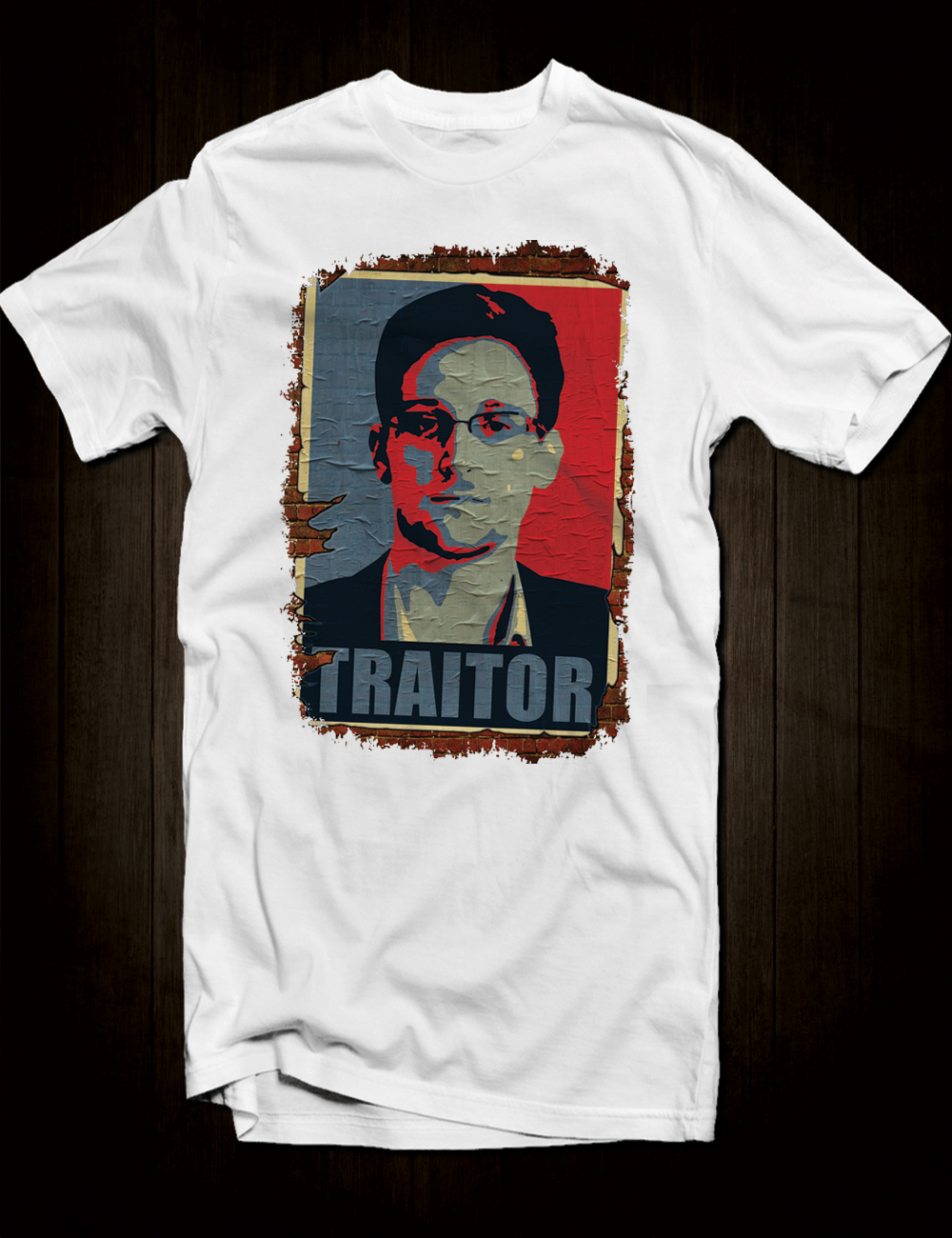 Edward Snowden Traitor T-Shirt - Hellwood Outfitters