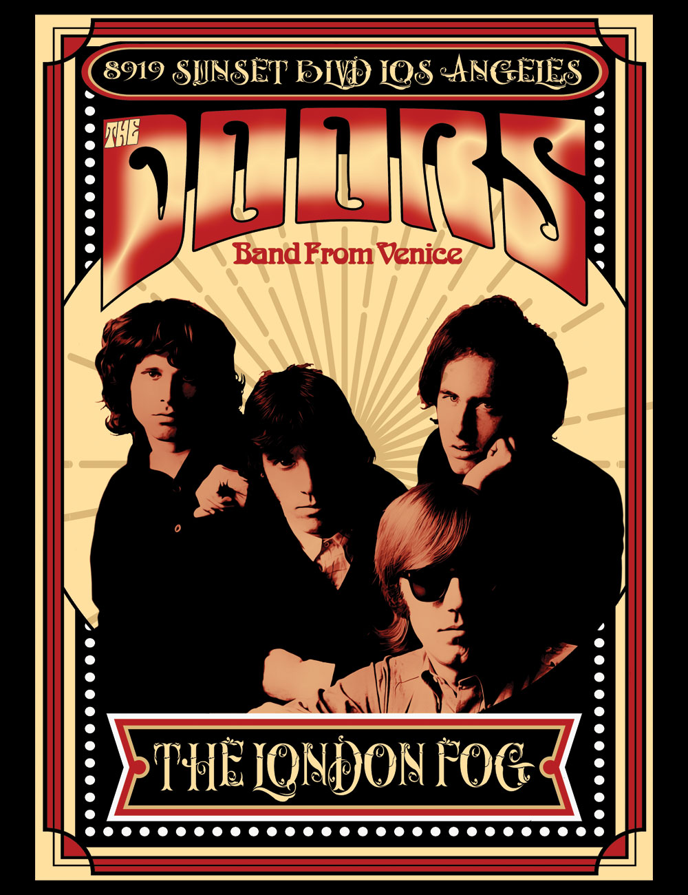 The Doors - Band From Venice T-Shirt - Hellwood Outfitters