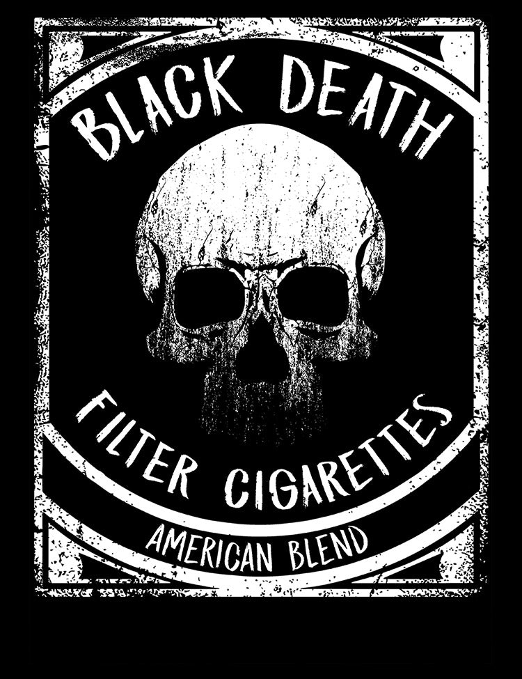 Black Death Cigarettes T-Shirt - Hellwood Outfitters