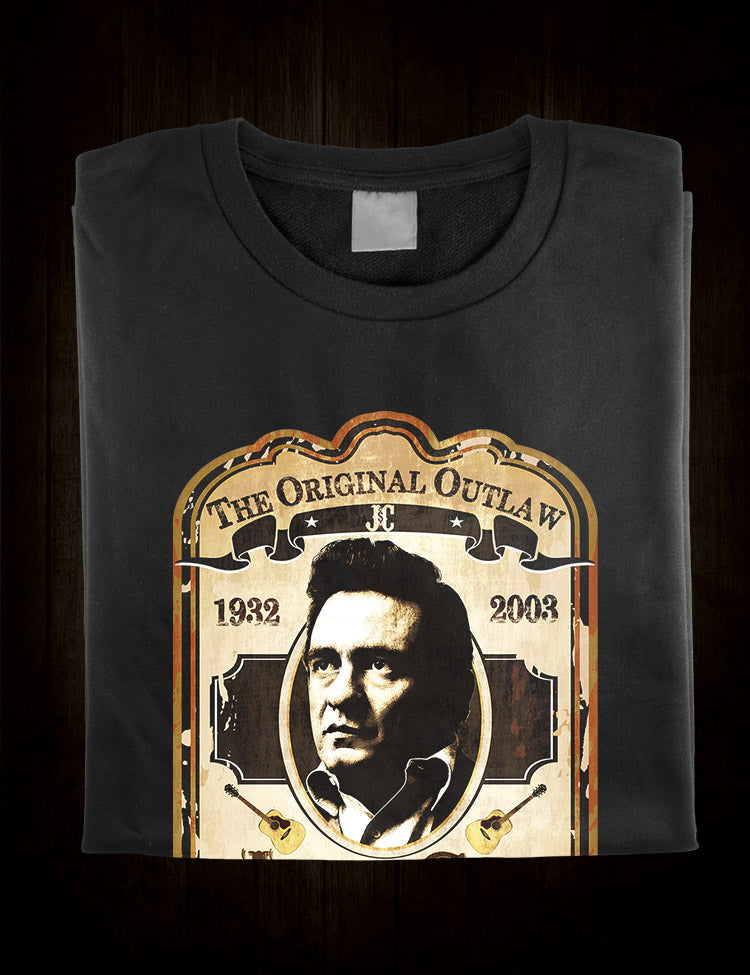 Outlaw Johnny Cash T-Shirt - Hellwood Outfitters