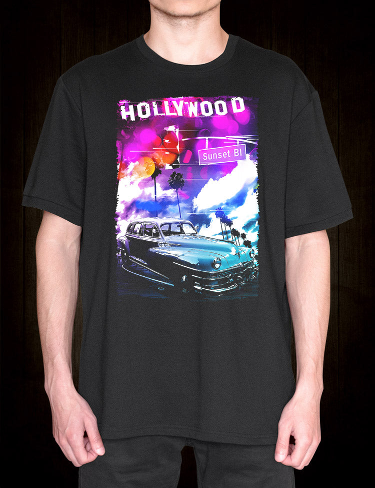Driving On Sunset T-Shirt - Hellwood Outfitters
