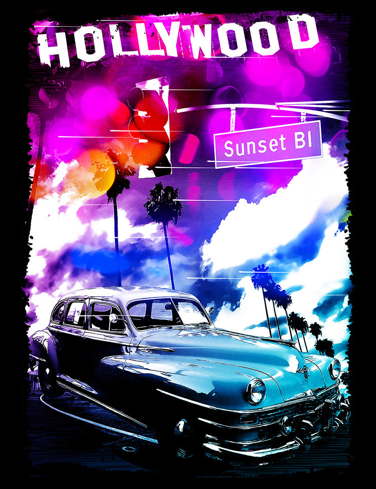 Driving On Sunset T-Shirt - Hellwood Outfitters