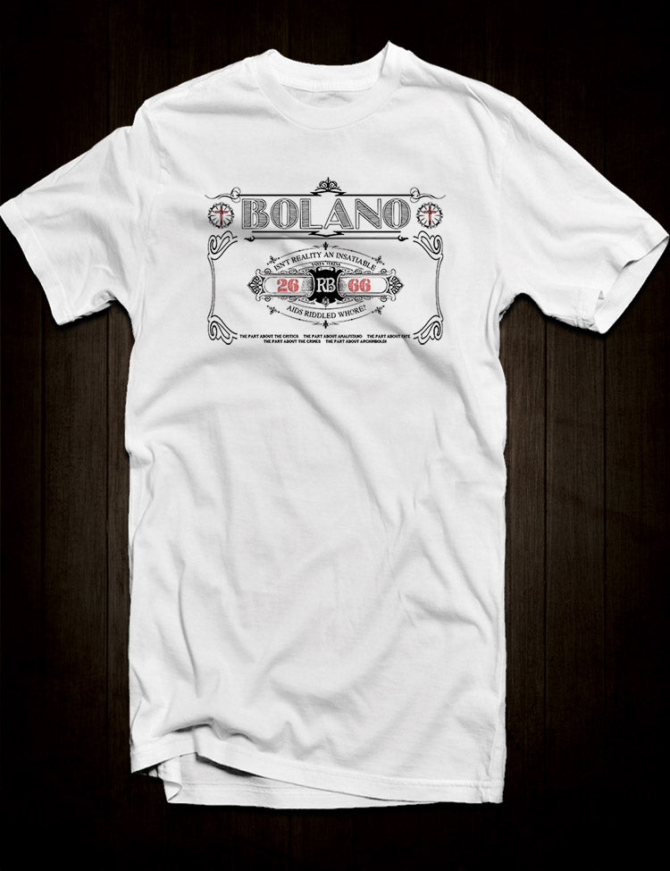 Roberto Bolano 2666 T-Shirt - Hellwood Outfitters