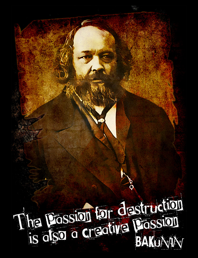 Mikhail Bakunin T-Shirt - Hellwood Outfitters