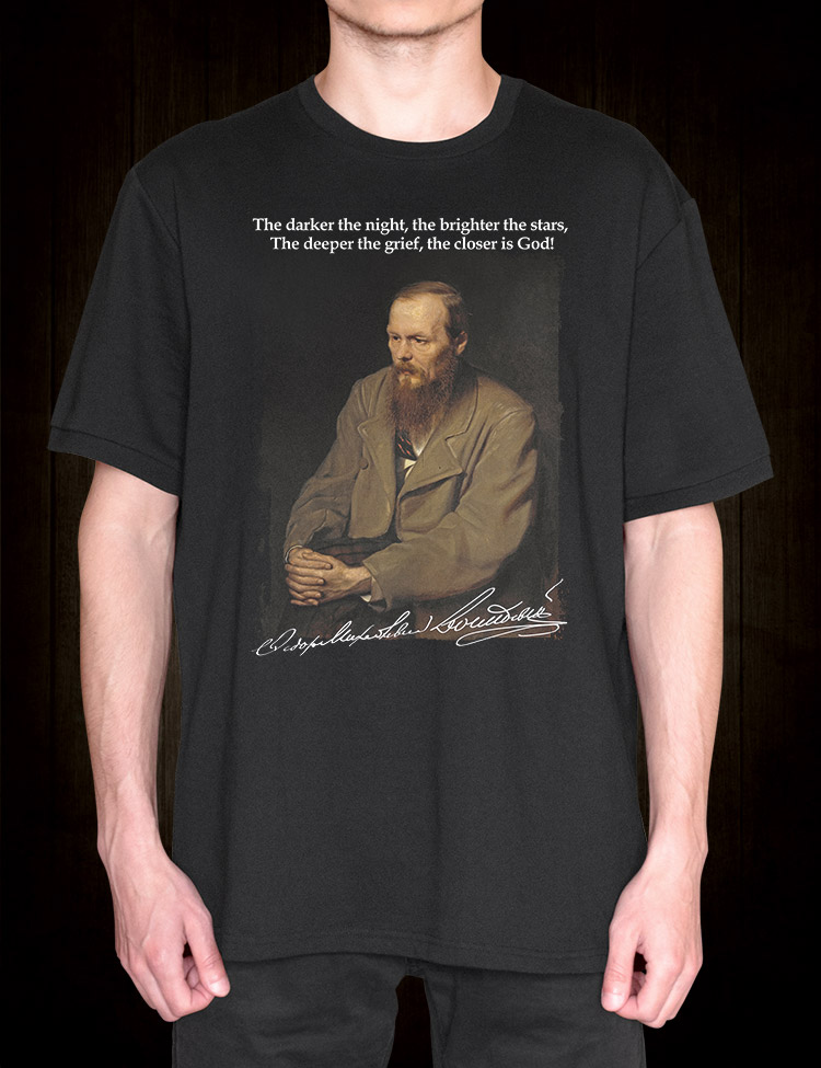 Fyodor Dostoyevsky Portrait T-Shirt - Hellwood Outfitters