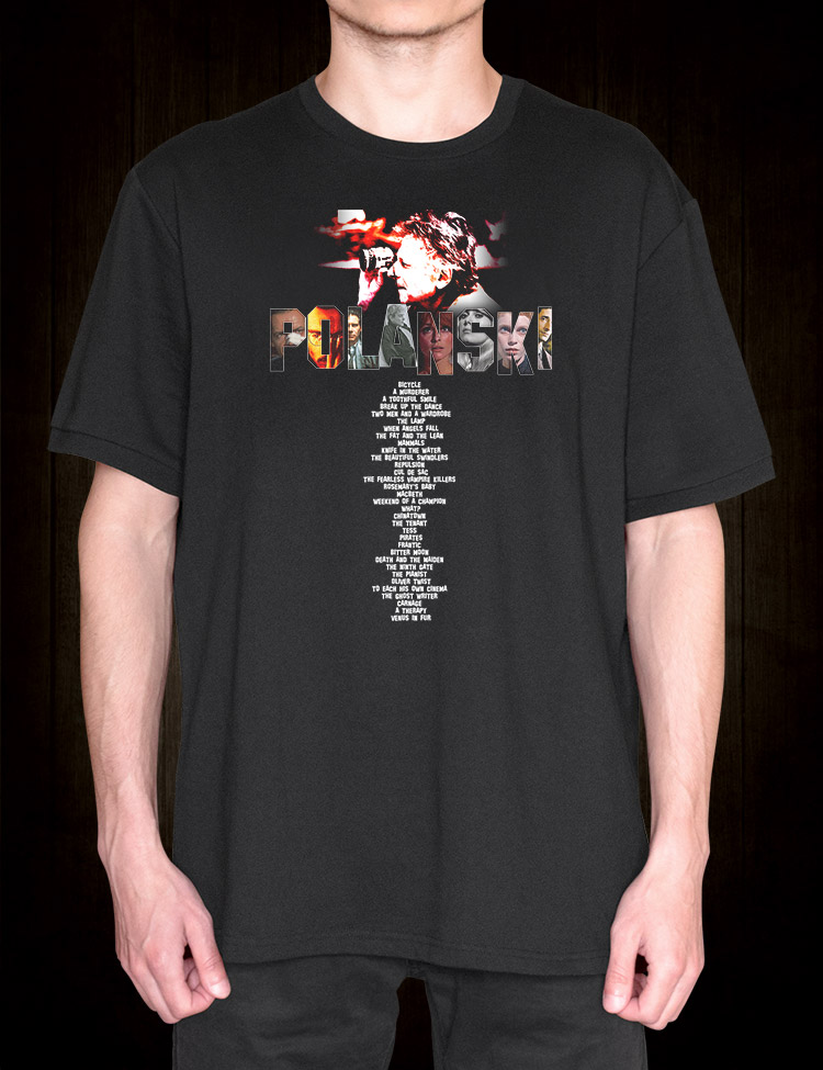 Roman Polanski Filmography T-Shirt - Hellwood Outfitters