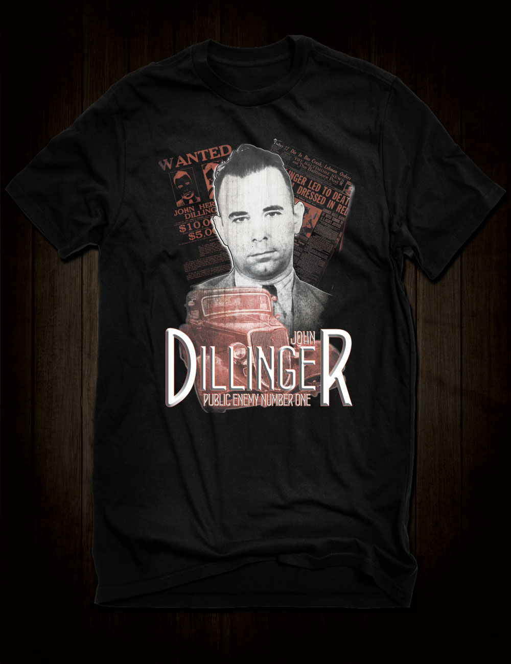 John Dillinger T-Shirt - Hellwood Outfitters
