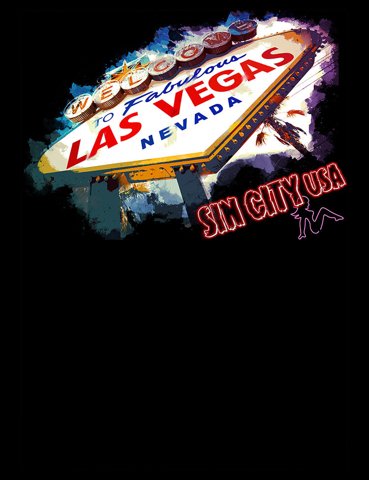 Las Vegas - Sin City USA T-Shirt - Hellwood Outfitters