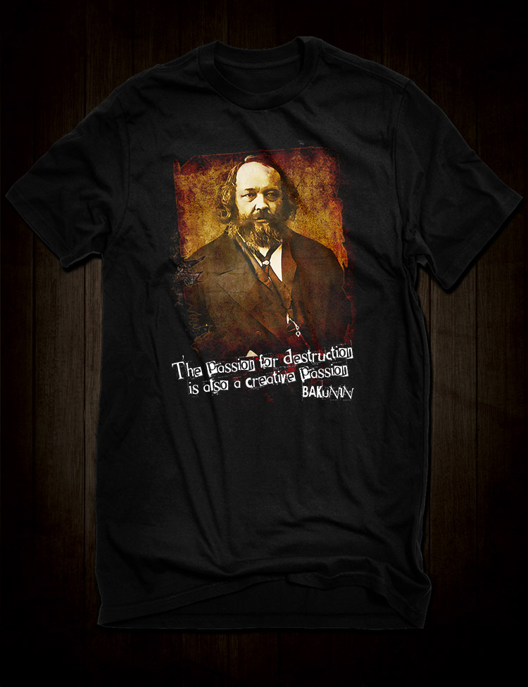 Mikhail Bakunin T-Shirt - Hellwood Outfitters