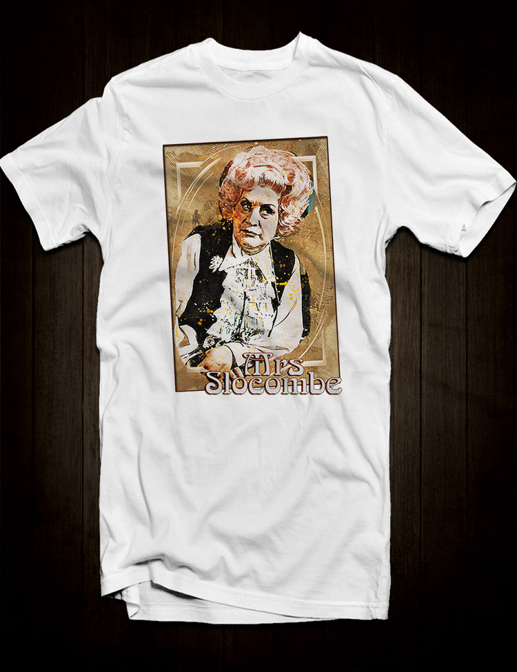 Mrs. Slocombe T-Shirt for classic sitcom fans