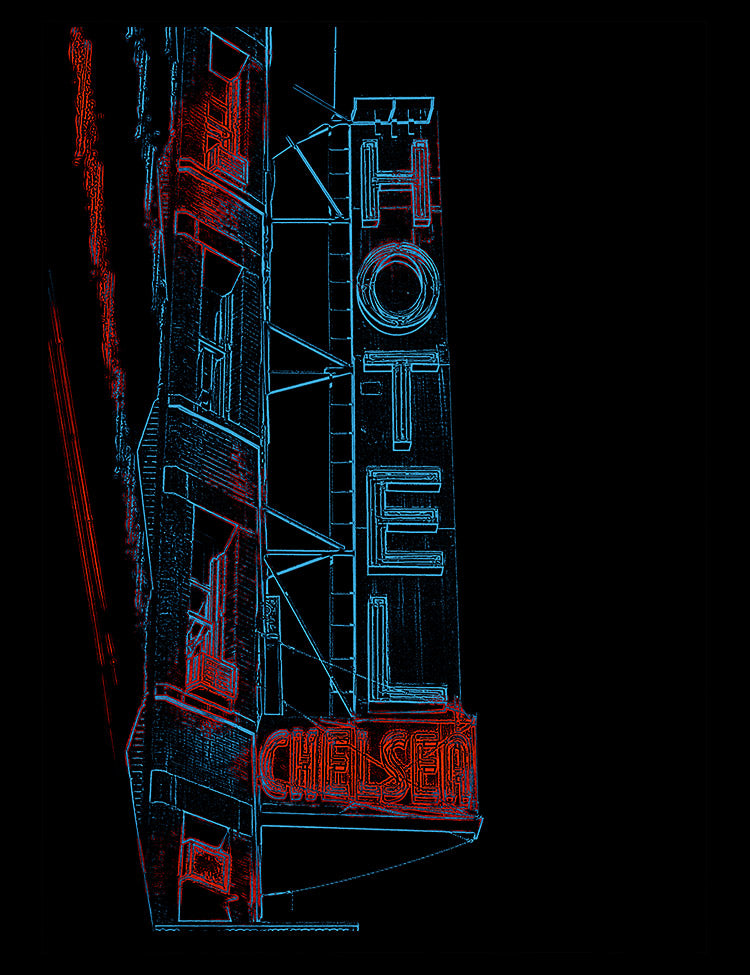 Chelsea Hotel Sign T-Shirt - Hellwood Outfitters