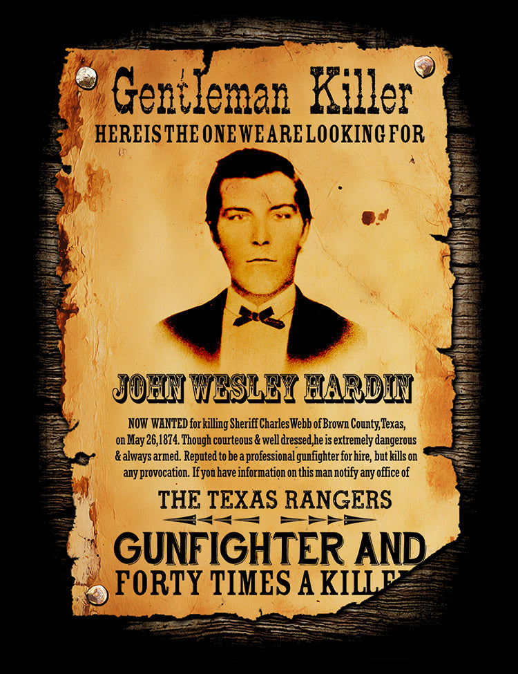 John Wesley Hardin T-Shirt - Hellwood Outfitters