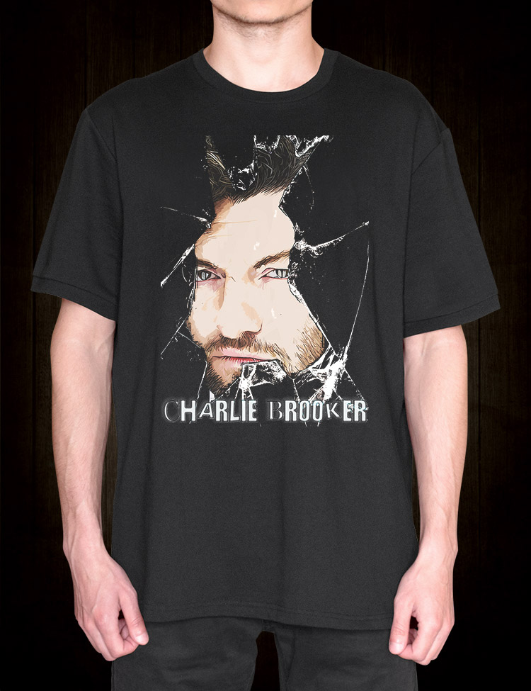 Charlie Brooker T-Shirt - Dark Satire and Television Genius