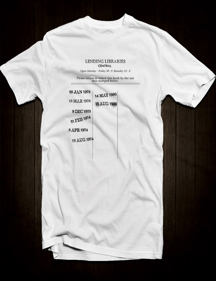 Vintage Library Card T-Shirt