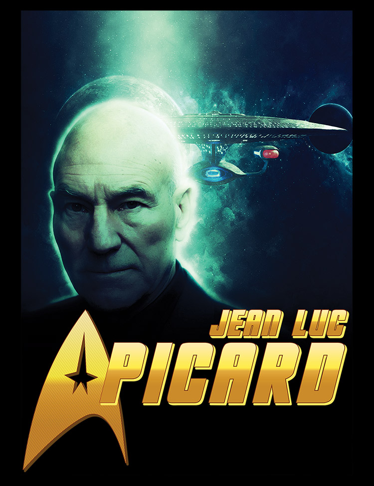 Jean-Luc Picard T-Shirt - Hellwood Outfitters