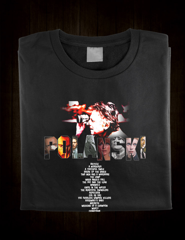 Roman Polanski Filmography T-Shirt - Hellwood Outfitters