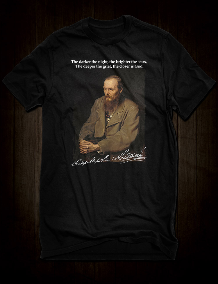 Fyodor Dostoyevsky Portrait T-Shirt - Hellwood Outfitters