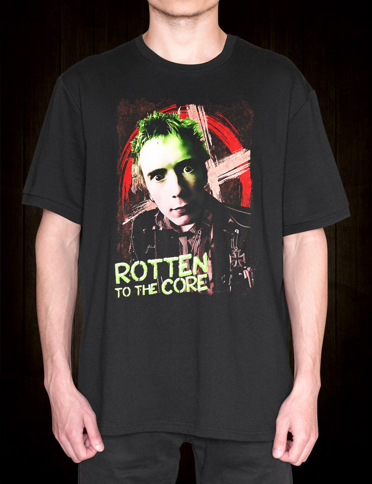 Rotten To The Core John Lydon T-Shirt - Hellwood Outfitters