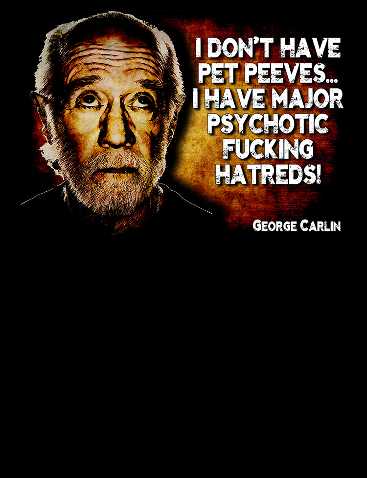 George Carlin T-Shirt - Hellwood Outfitters