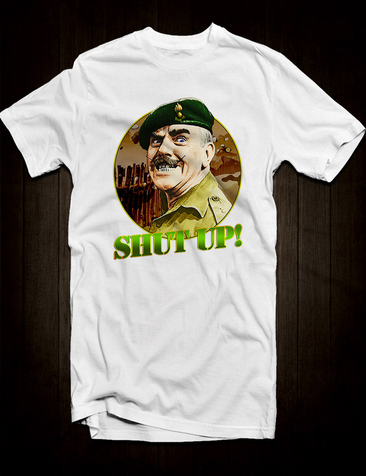 White Windsor Davies Shut Up T-Shirt