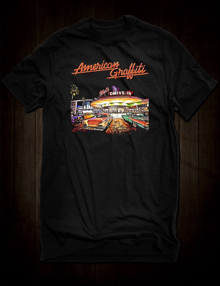 Comfortable and stylish American Graffiti t-shirt with retro design