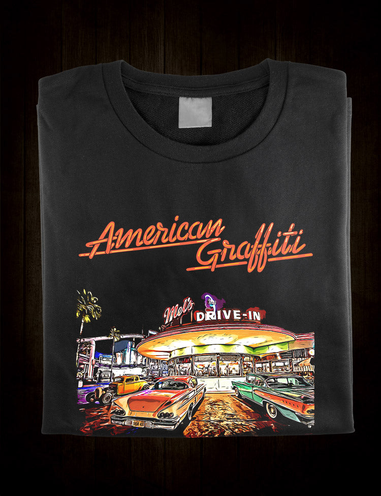 American Graffiti t-shirt featuring cruising cars design