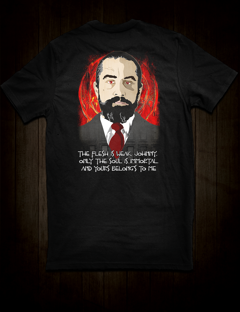 Robert De Niro as Louis Cyphre on t-shirt