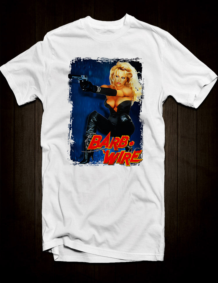 White Pamela Anderson Barb Wire Movie T-Shirt