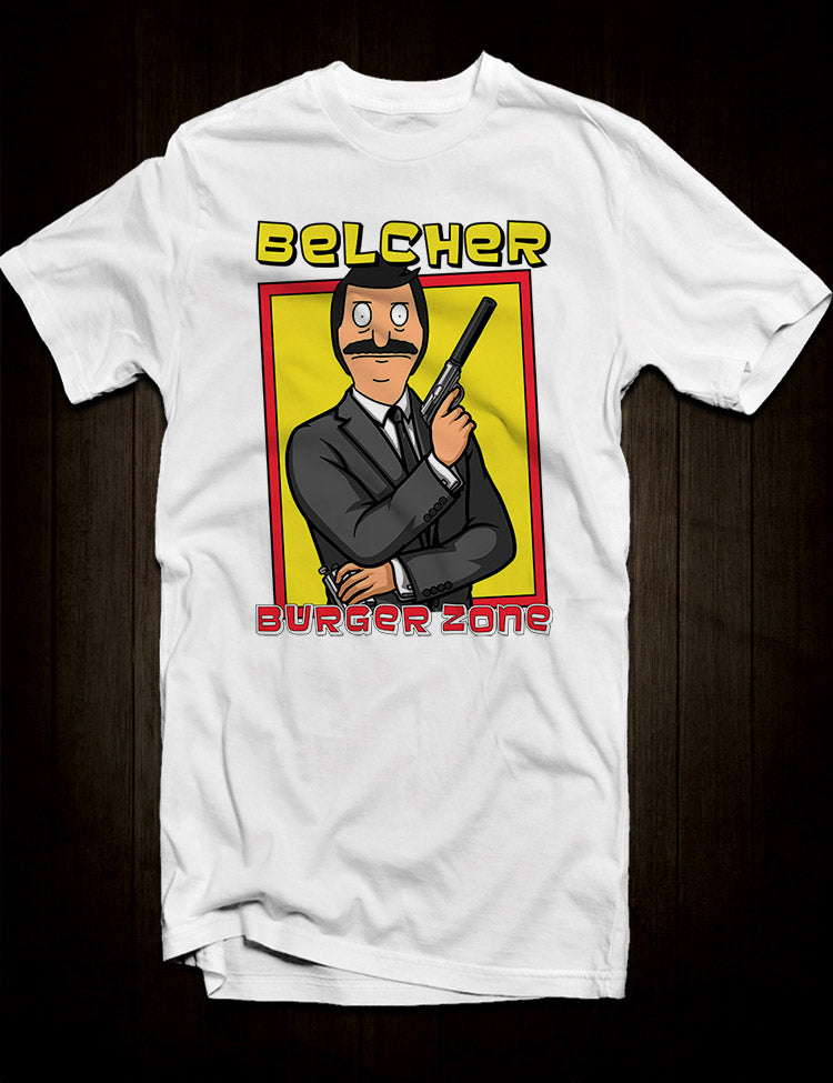 White Bob Belcher Burger Zone T-Shirt