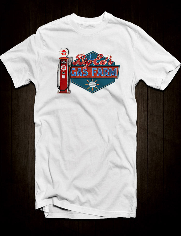 White Twin Peaks Big Ed's Gas Farm T Shirt