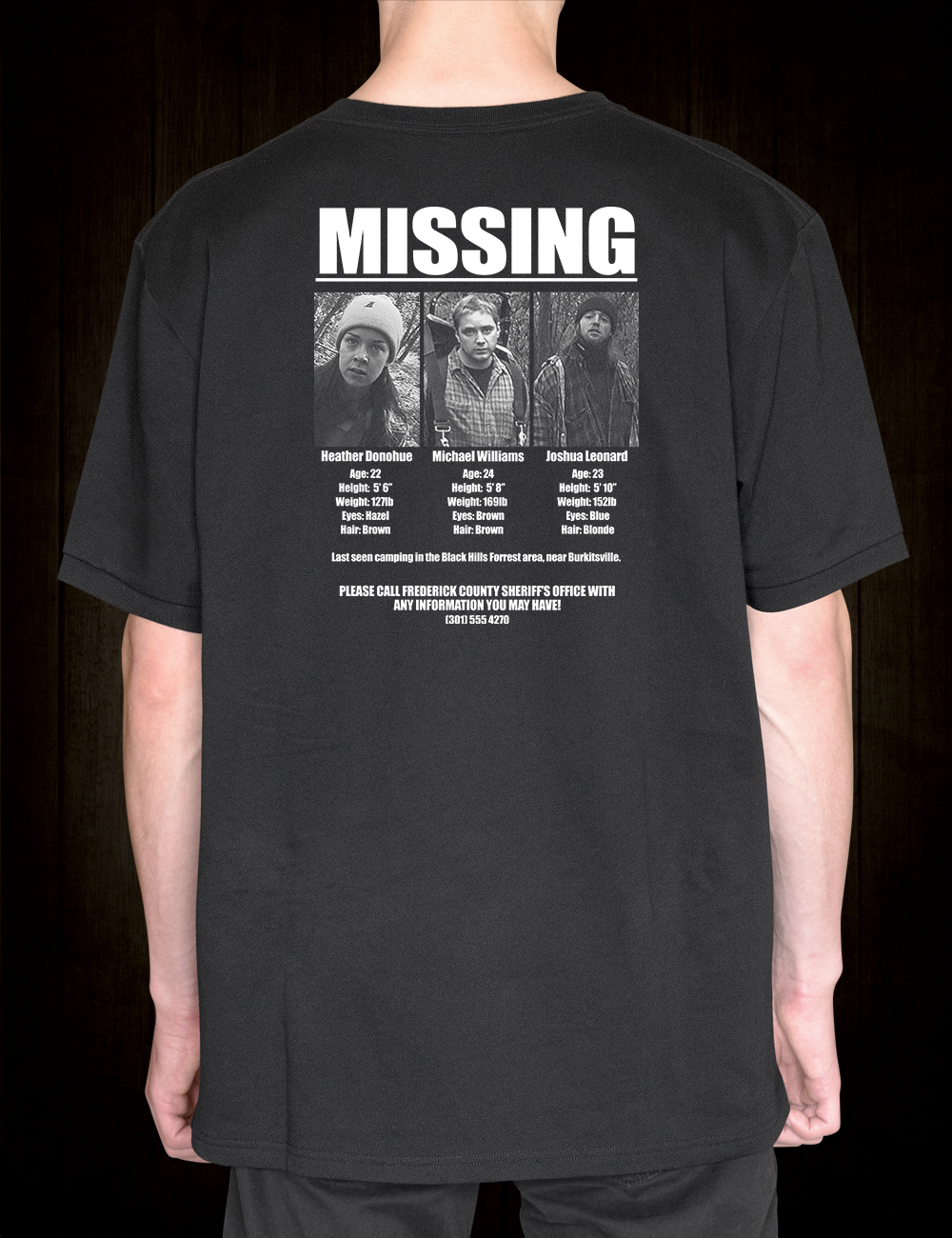 Blair Witch Project Missing Poster T-Shirt