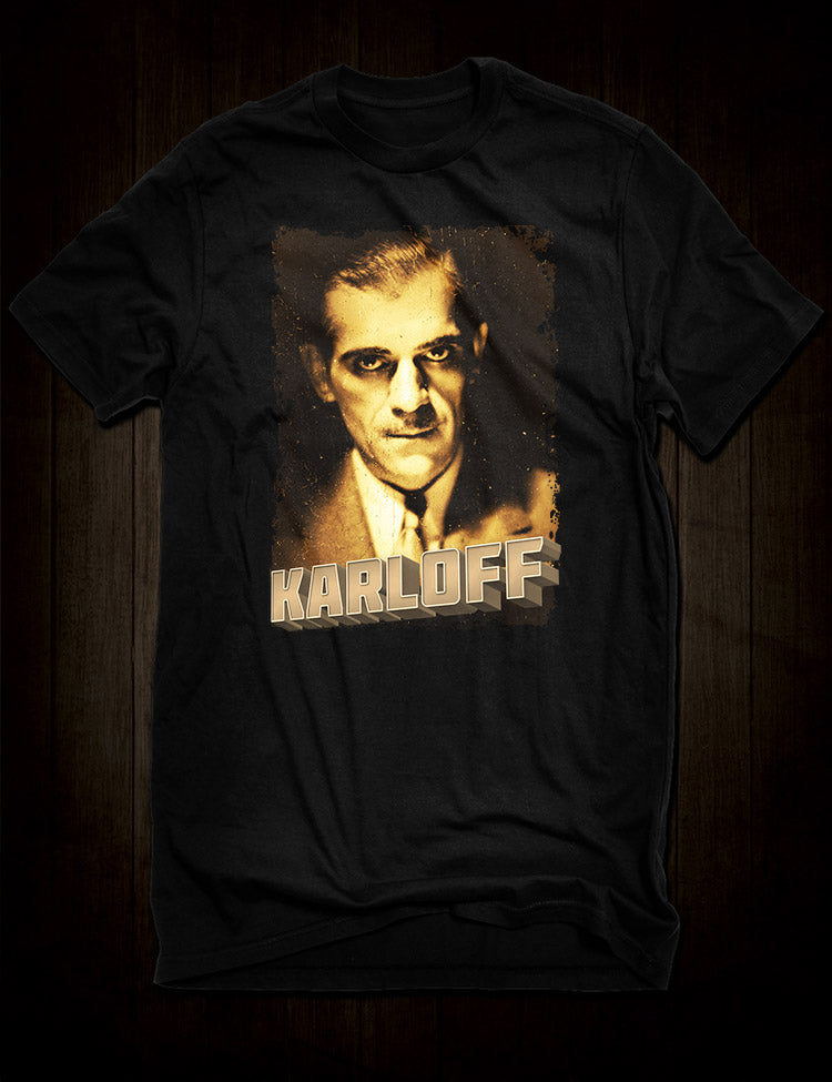 Horror Movie Star Boris Karloff T-Shirt