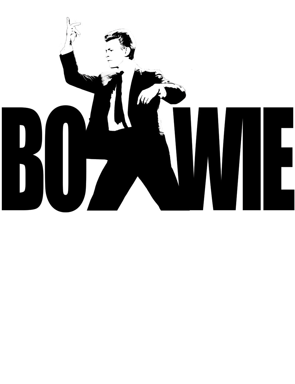 White David Bowie Icon T-Shirt