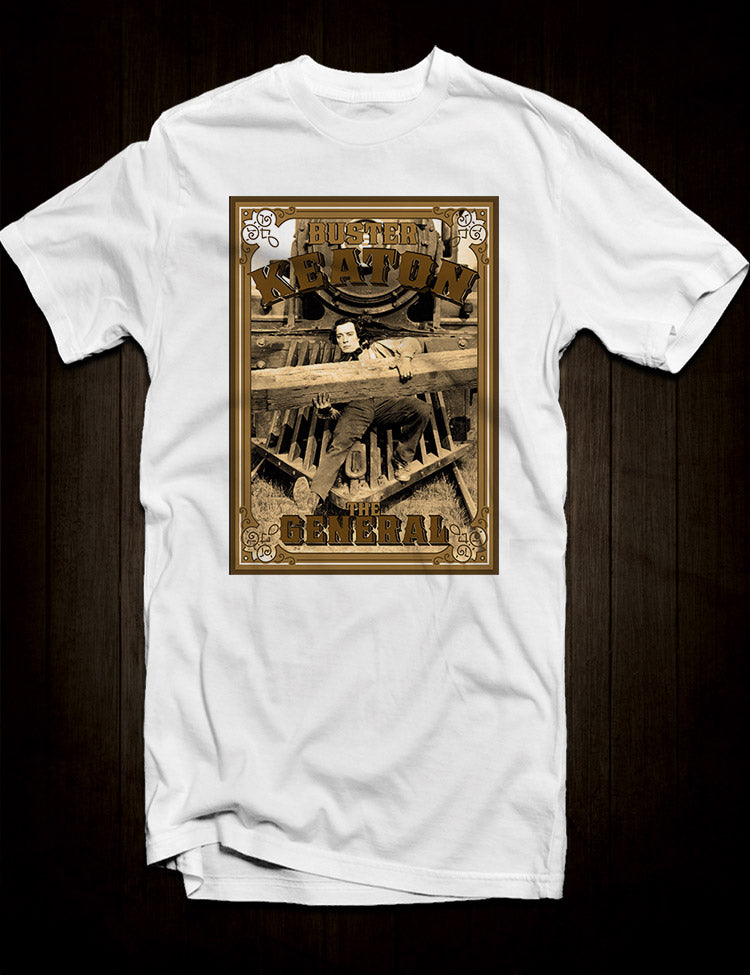 White Buster Keaton The General T-Shirt