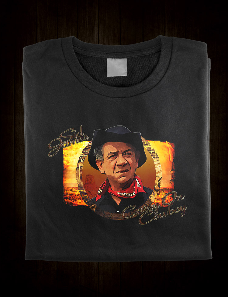 Sid James Carry On Cowboy T-Shirt - Hellwood Outfitters
