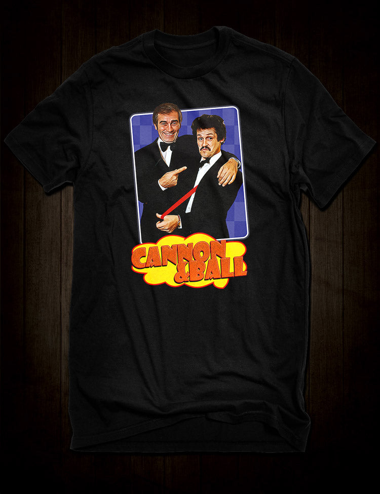 Cannon and Ball tribute t-shirt for lovers of vintage comedy
