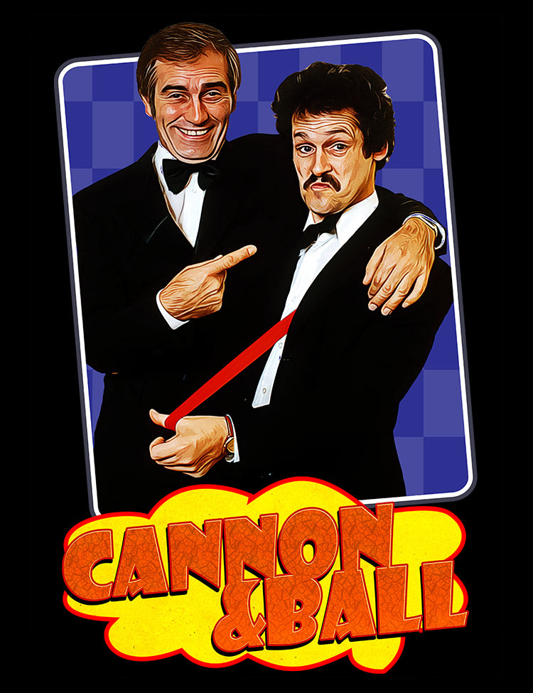Cannon and Ball tribute t-shirt for lovers of vintage comedy