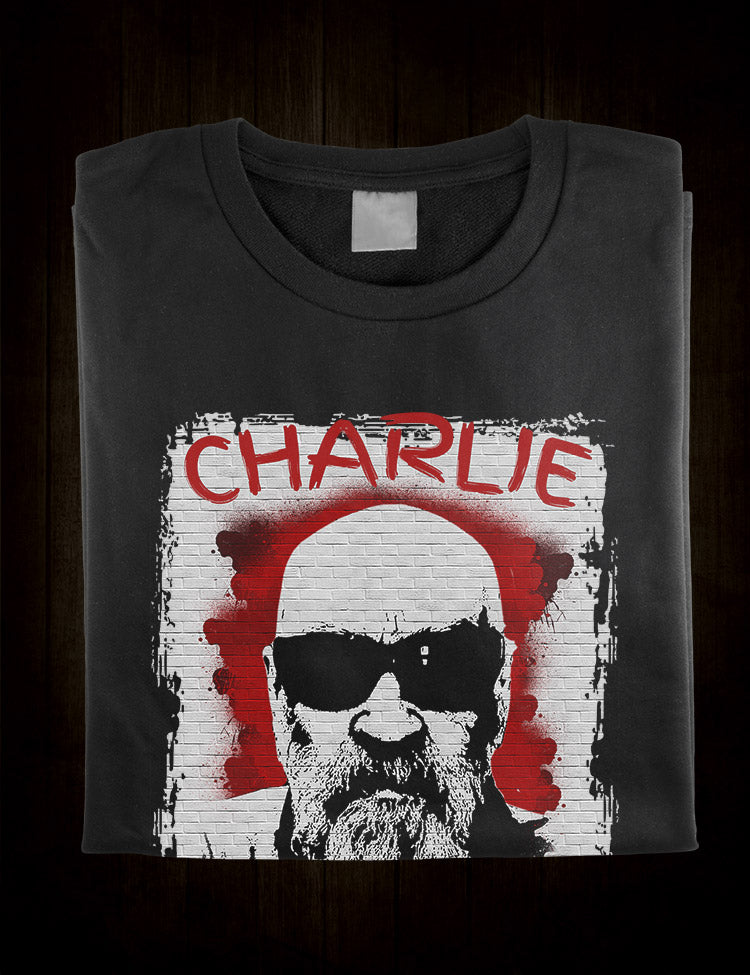 Charlie Will Rise Again T-Shirt featuring Charles Manson